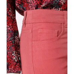Broek<Colors&Co Afslankende broek, binnenpijplengte 78 cm terracotta