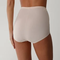 Slip En Shorty<Blancheporte Afslankende gaineslip met kanten buikpand - steungevend nude