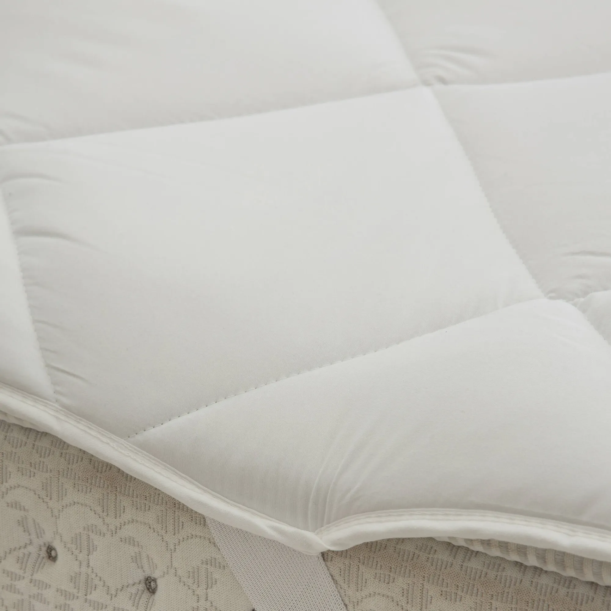 Topdekmatras<Blancheporte Antibacteriële topdekmatras 400 g/m² wit