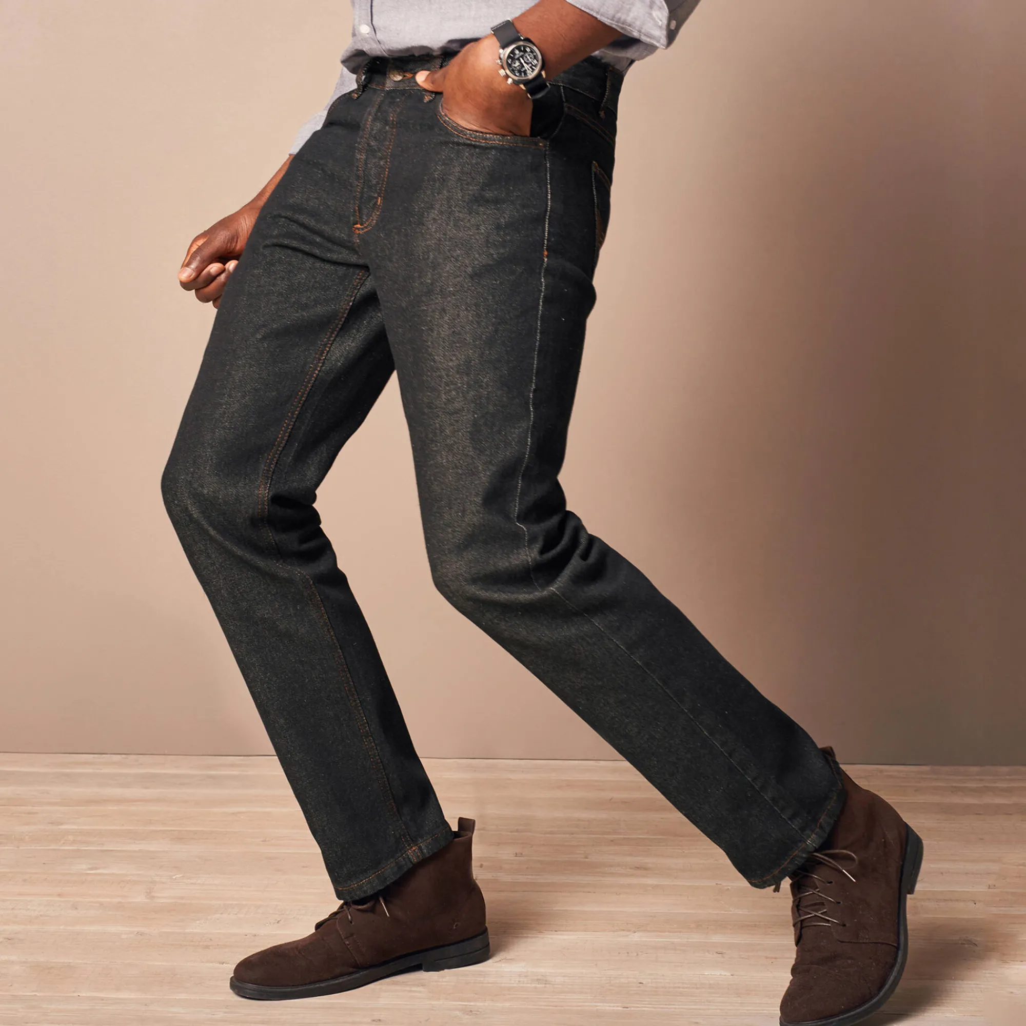 Jeans<Blancheporte Authentieke jeans in recht model - binnenpijplengte 82 cm black