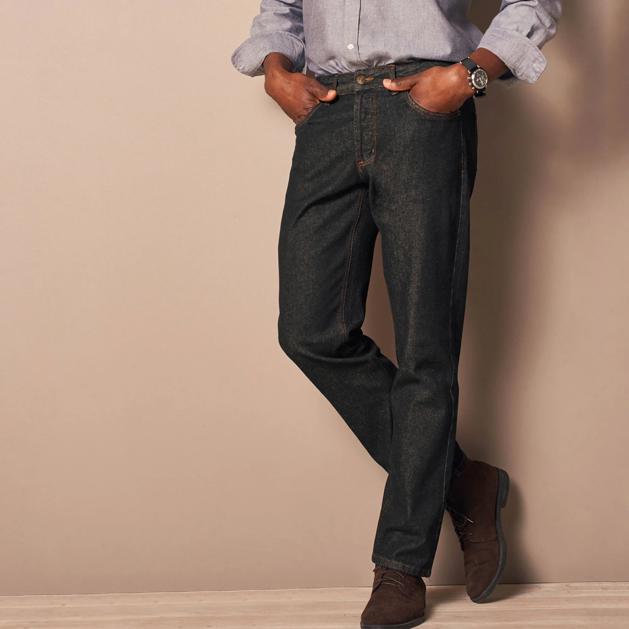 Jeans<Blancheporte Authentieke jeans in recht model - binnenpijplengte 82 cm black