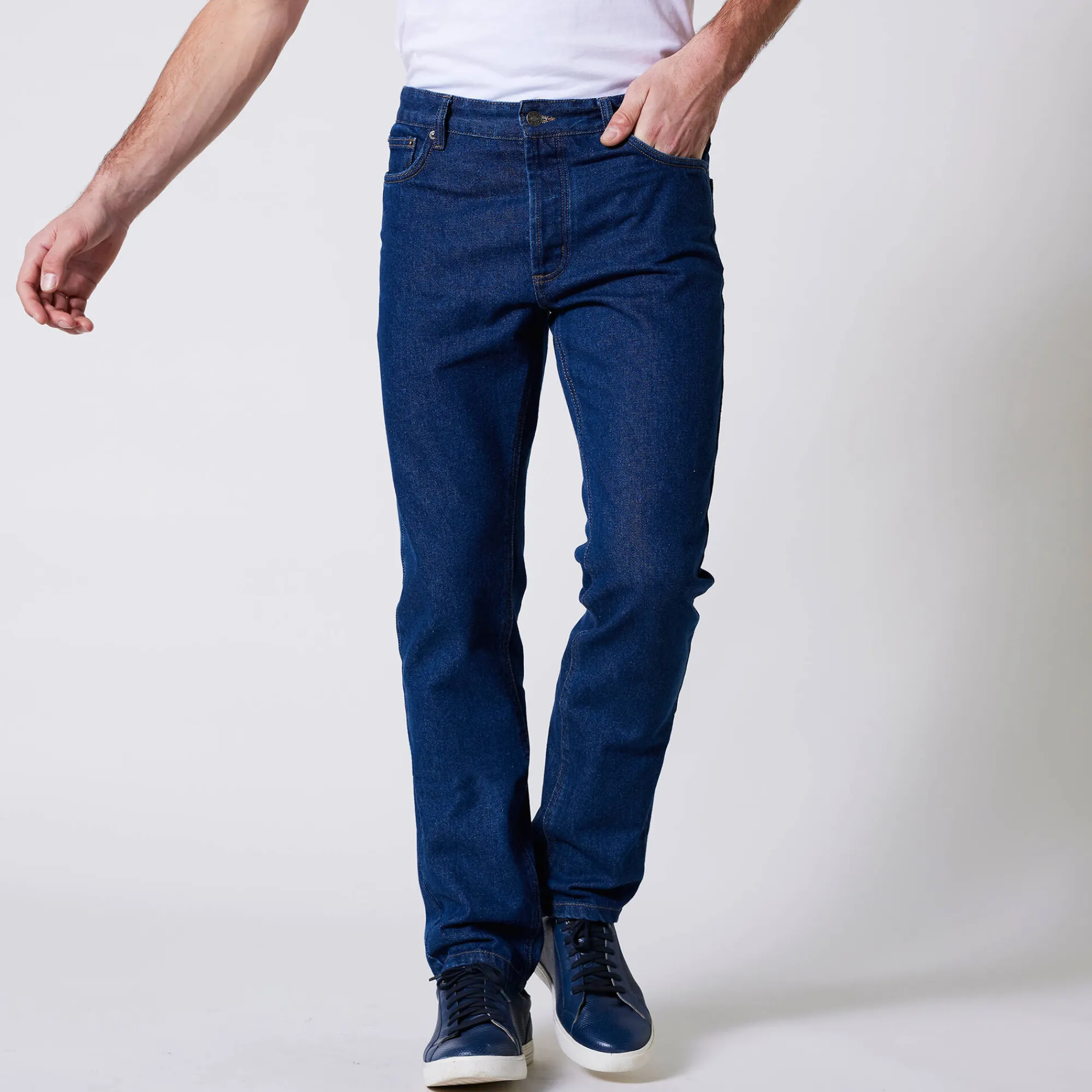 Jeans<Blancheporte Authentieke jeans in recht model - binnenpijplengte 82 cm stone