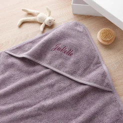 Badjas|Handdoek En Badlaken Kids<Colombine des petits Badcape voor baby, personaliseerbaar lavendel