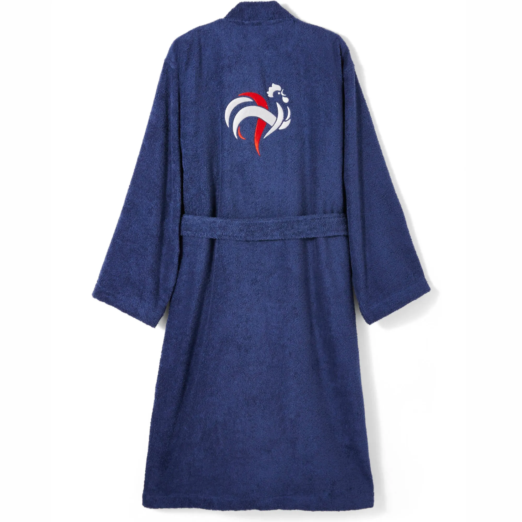 Badjas<FFF Badjas volwassenen ®, personaliseerbaar blauw