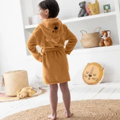 Badjas|Handdoek En Badlaken Kids<Blancheporte Badjas voor kids, met beermotief, met kap, streelzachte microvezel taupe
