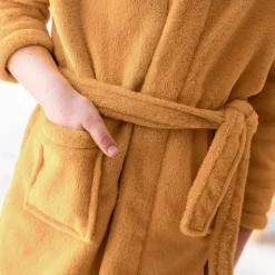 Badjas|Handdoek En Badlaken Kids<Blancheporte Badjas voor kids, met beermotief, met kap, streelzachte microvezel taupe