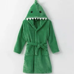 Badjas|Badjas Kids<Blancheporte Badjas voor kinderen, dinosaurus, met kap, streelzachte microvezel groen
