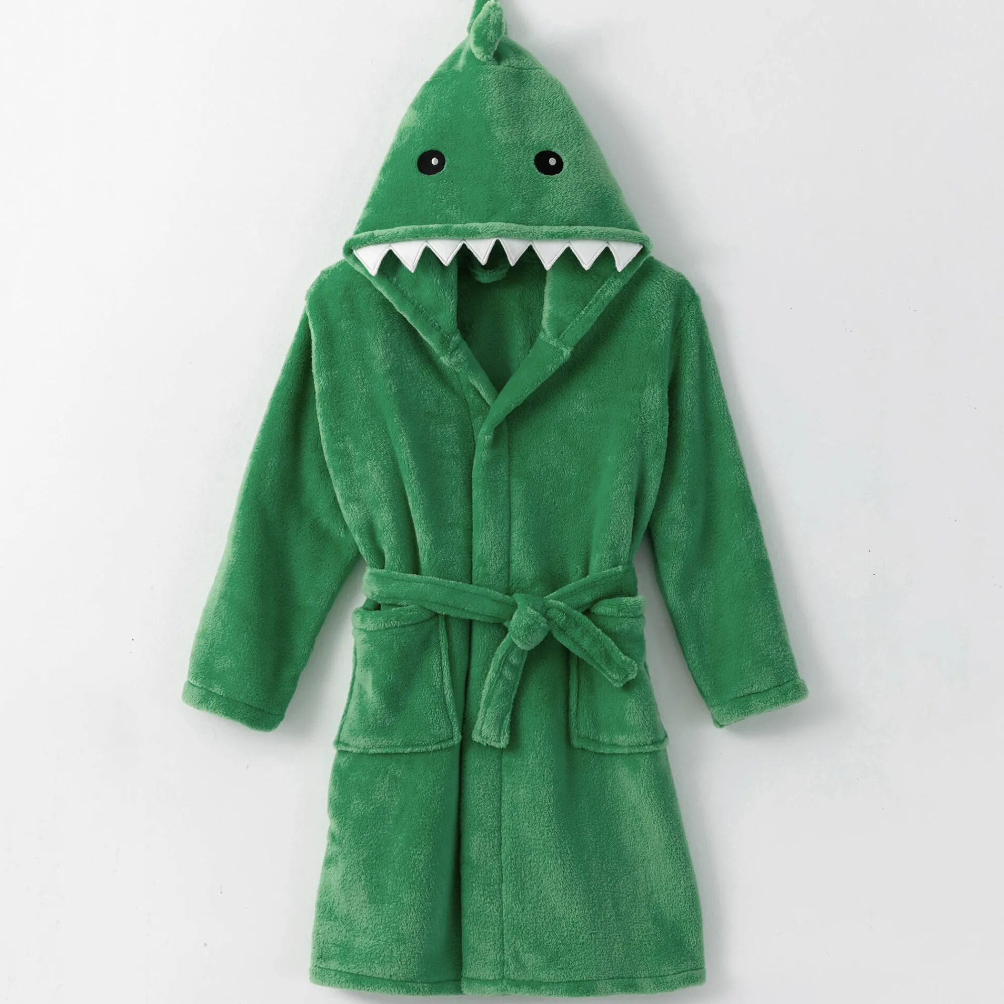 Badjas|Badjas Kids<Blancheporte Badjas voor kinderen, dinosaurus, met kap, streelzachte microvezel groen