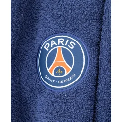 Badjas<PSG Badjas voor volwassenen in badstof met kimonokraag ®, personaliseerbaar blauw