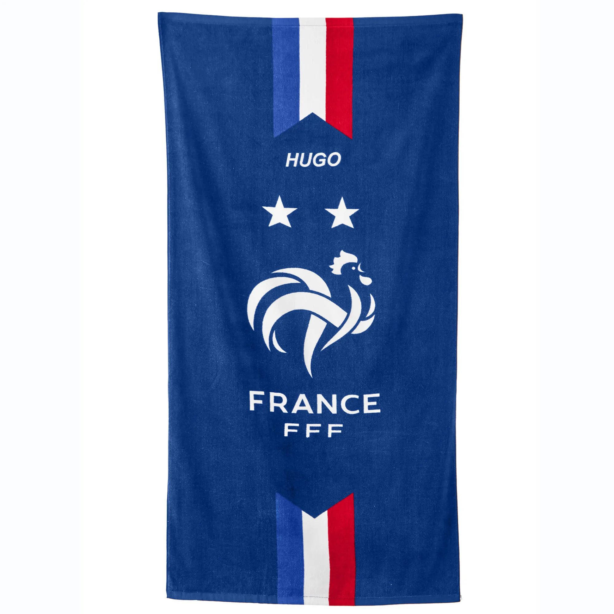 Strandlaken|Handdoek En Badlaken Kids<FFF Badlaken ' 2 sterren®', personaliseerbaar blauw