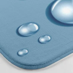 Badmatje<Blancheporte Badmat Bubbel blauw