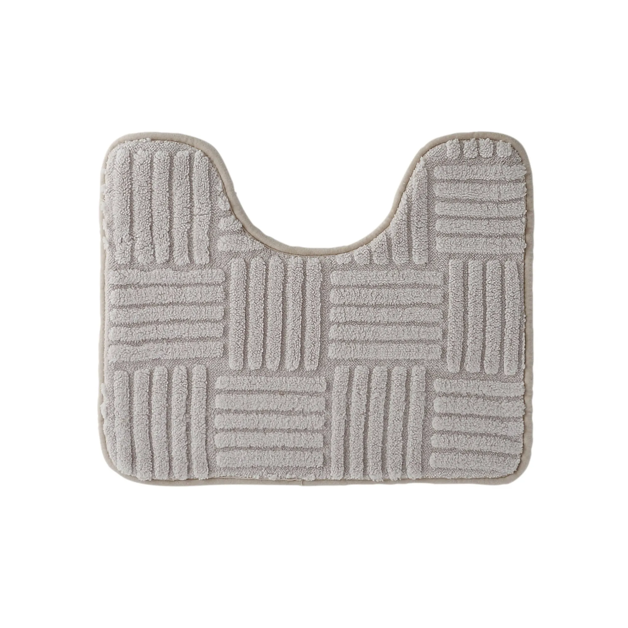 Badmatje<Blancheporte Badmatje met dambordeffect taupe