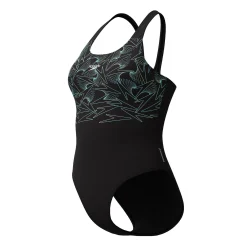 Badmode|Badmode<Speedo Badpak Hyperboom zwart / groen