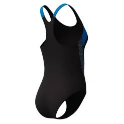 Badmode|Badmode<Speedo Badpak Laneback zwart / blauw