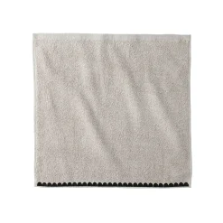 Badhanddoek<Blancheporte Badstof, afgewerkt met fantasieborduursel - 420g/m2 zandkleur