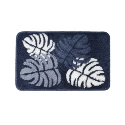 Badmatje<Blancheporte Badtapijtje met junglemotief blauw