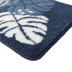 Badmatje<Blancheporte Badtapijtje met junglemotief blauw
