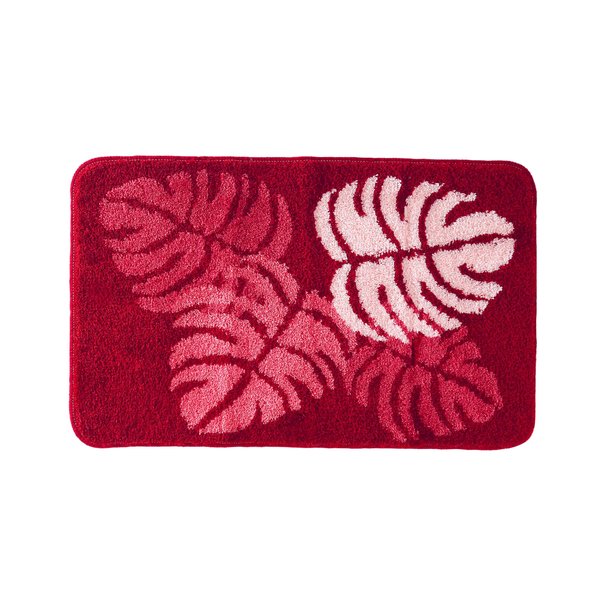 Badmatje<Blancheporte Badtapijtje met junglemotief pruim