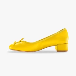 Ballerina's|Schoenen<Blancheporte Ballerina's met klein hakje kerrie