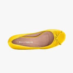 Ballerina's|Schoenen<Blancheporte Ballerina's met klein hakje kerrie