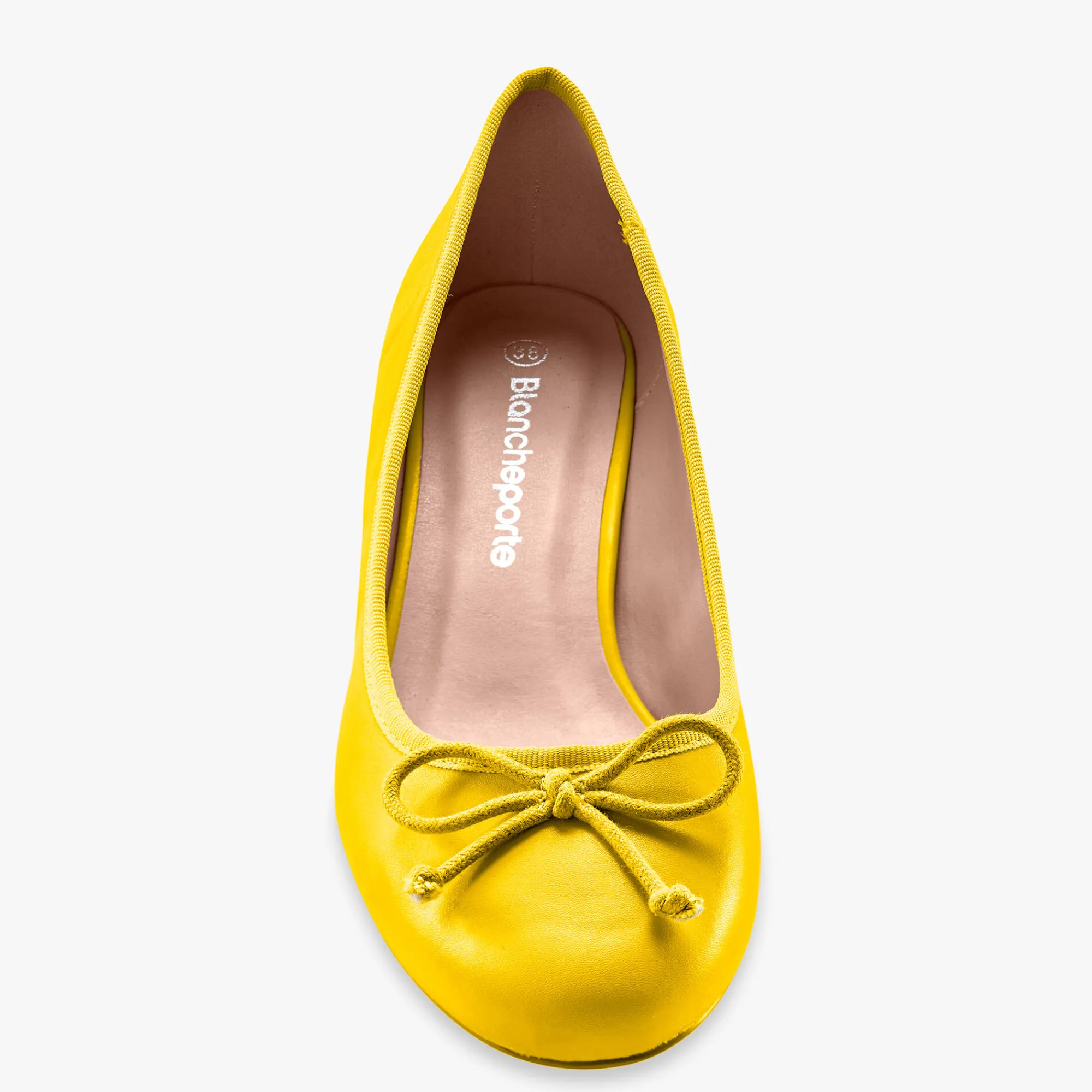 Ballerina's|Schoenen<Blancheporte Ballerina's met klein hakje kerrie