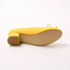 Ballerina's|Schoenen<Blancheporte Ballerina's met klein hakje kerrie