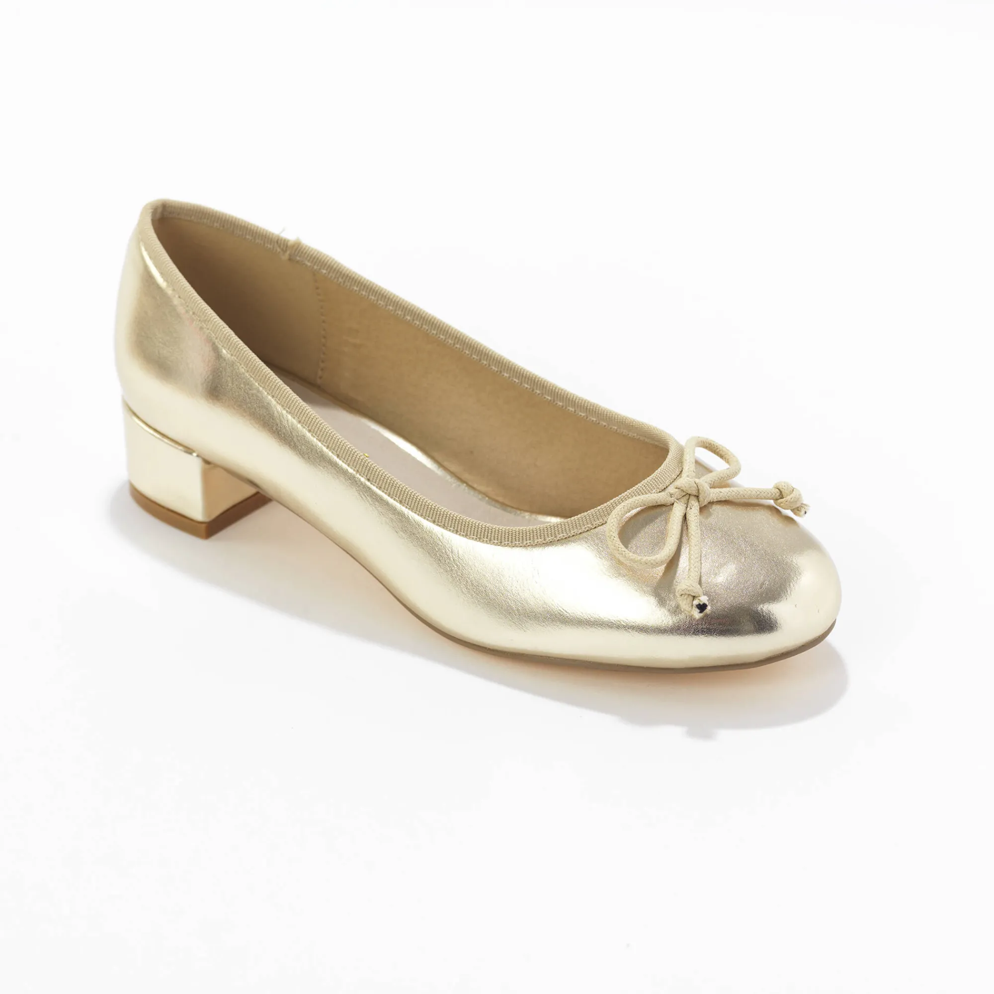 Feestelijke Schoenen|Ballerina's<Blancheporte Ballerina's met klein hakje goudkleurig