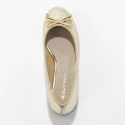 Feestelijke Schoenen|Ballerina's<Blancheporte Ballerina's met klein hakje goudkleurig