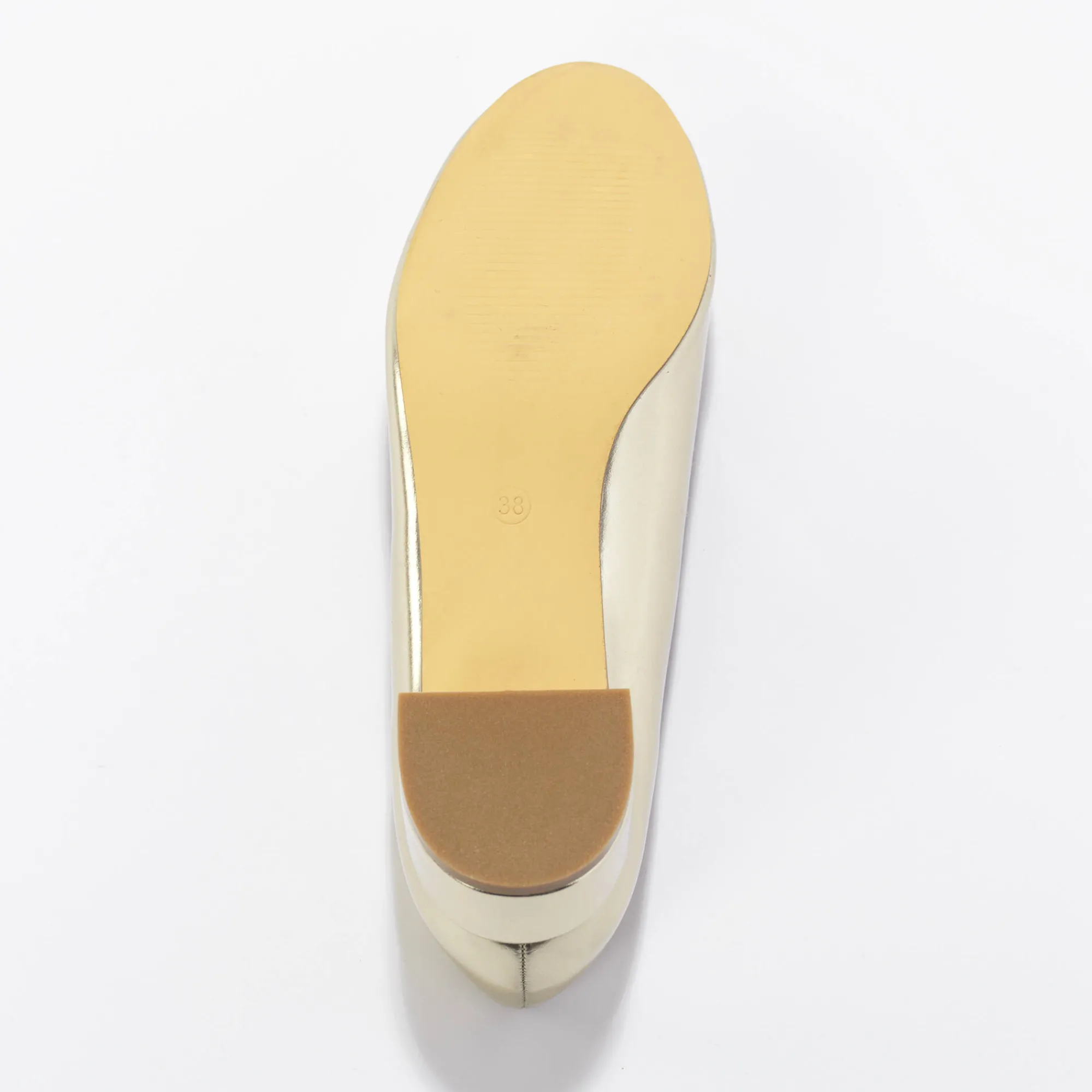 Feestelijke Schoenen|Ballerina's<Blancheporte Ballerina's met klein hakje goudkleurig