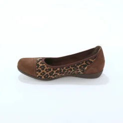 Ballerina's|Schoenen<Blancheporte Ballerina's met sleehak en rekbare pasjes bruin