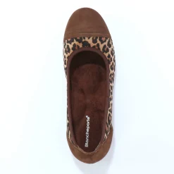 Ballerina's|Schoenen<Blancheporte Ballerina's met sleehak en rekbare pasjes bruin
