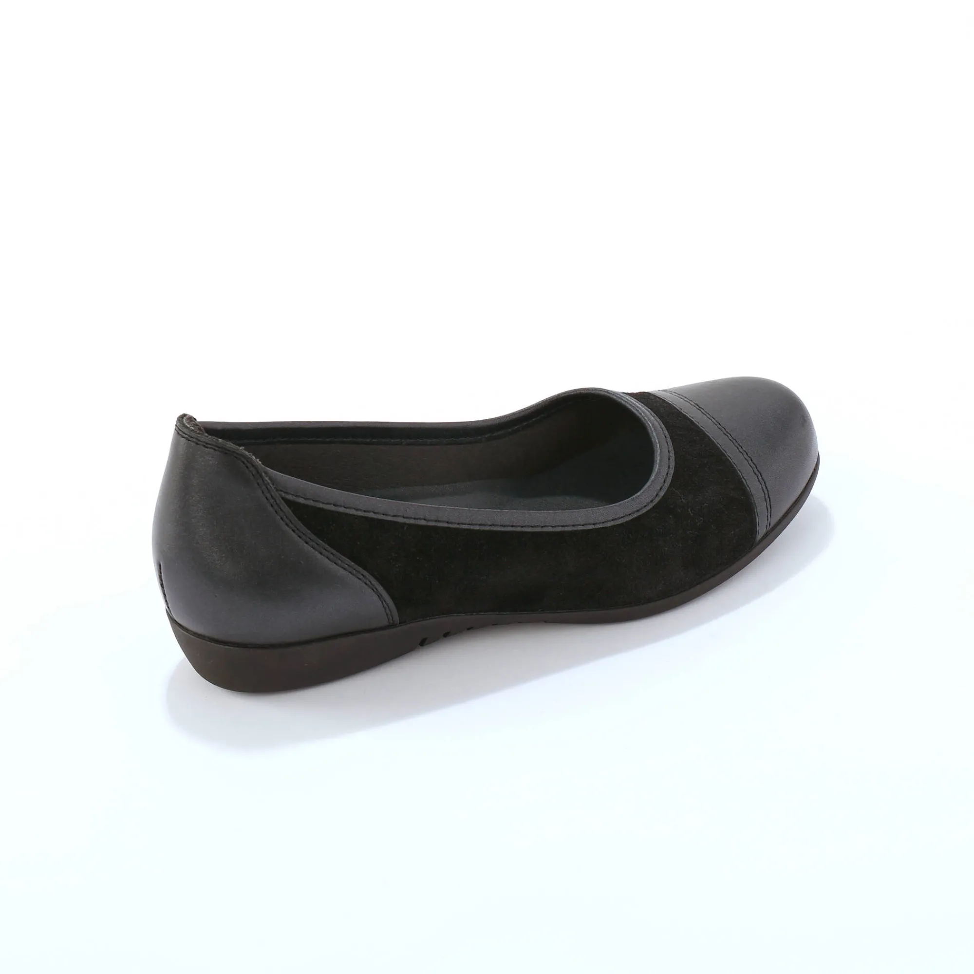 Ballerina's|Schoenen<Blancheporte Ballerina's met sleehak en rekbare pasjes zwart
