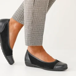Ballerina's|Schoenen<Blancheporte Ballerina's met sleehak en rekbare pasjes zwart