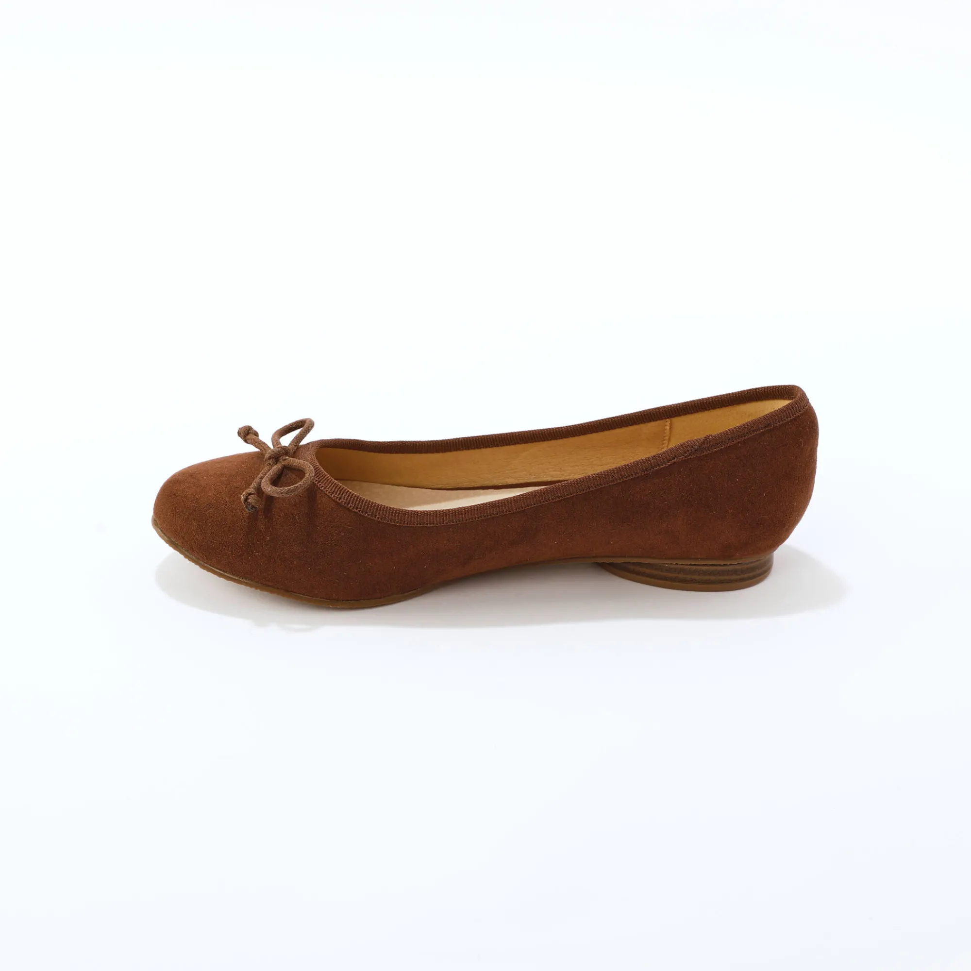 Ballerina's|Schoenen<Blancheporte Ballerines plates microfibre chocolade