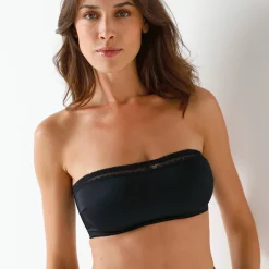 Beha<Confidence Lingerie Bandeaubeha in microvezel Païa - zonder beugels zwart