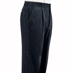 Broek<Blancheporte Bandplooibroek in velours met elastische tailleband grijs