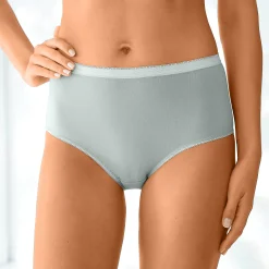Slip En Shorty<Blancheporte Basic maxislip - set van 3 amandel + roze + groen