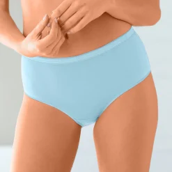 Slip En Shorty<Blancheporte Basic maxislip - set van 3 lichtblauw + koraal + lavendel