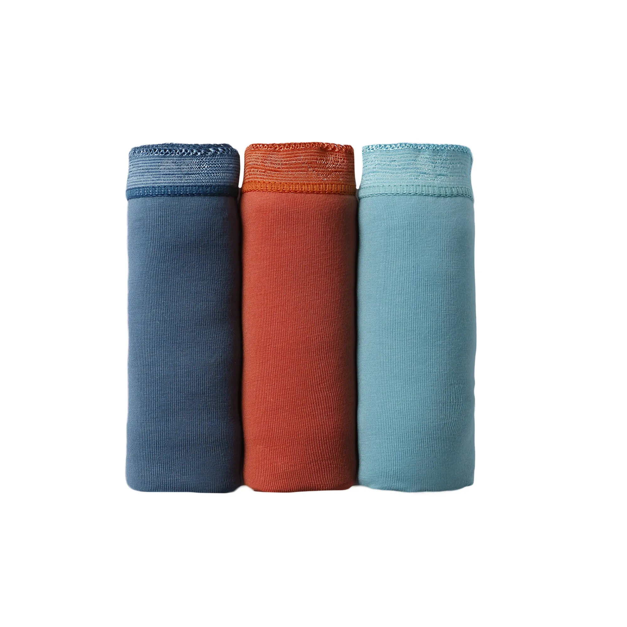 Slip En Shorty<Blancheporte Basic midislip - set van 3 oranje + blauw + eendenblauw