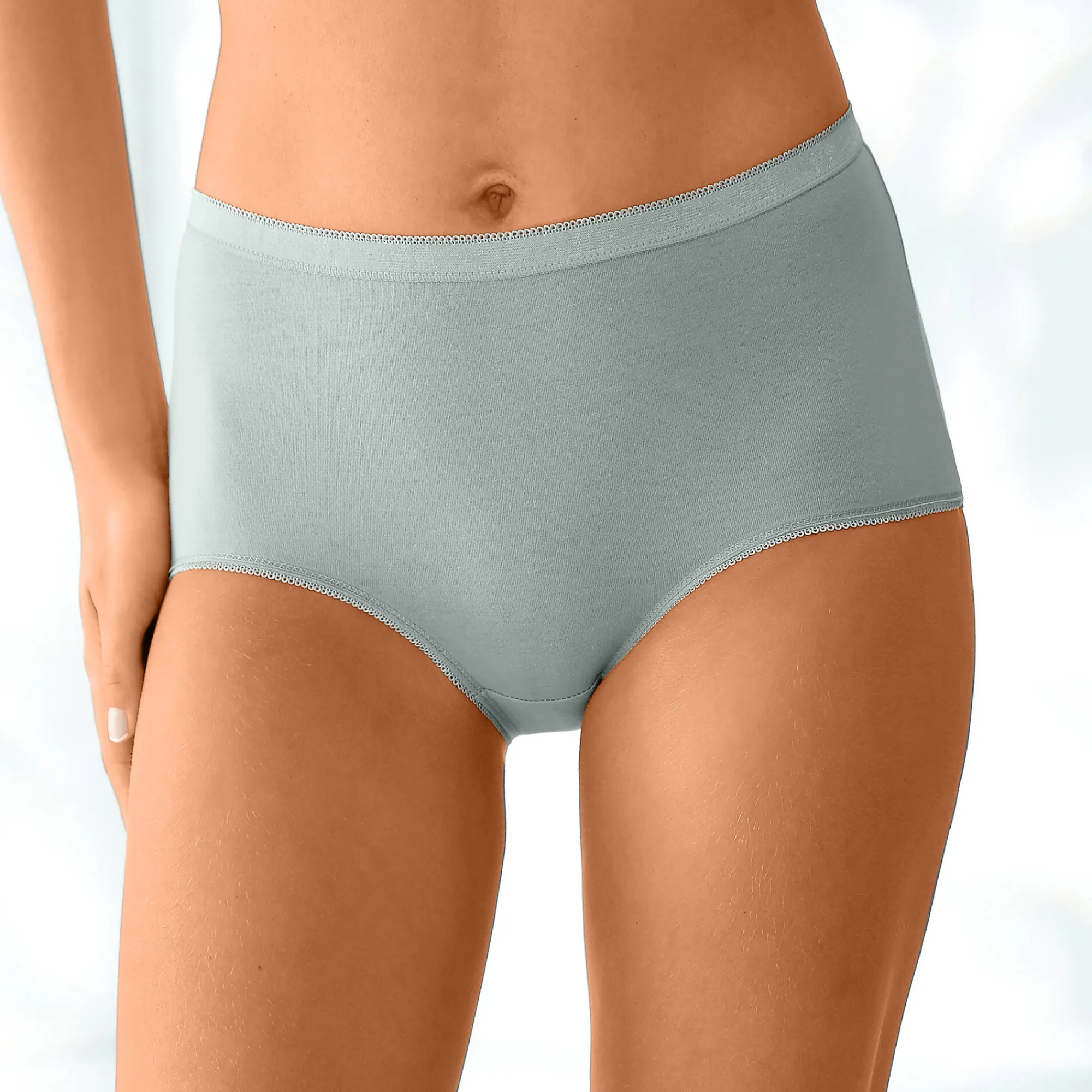 Slip En Shorty<Blancheporte Basic supermaxislip - set van 3 amandel + roze + groen
