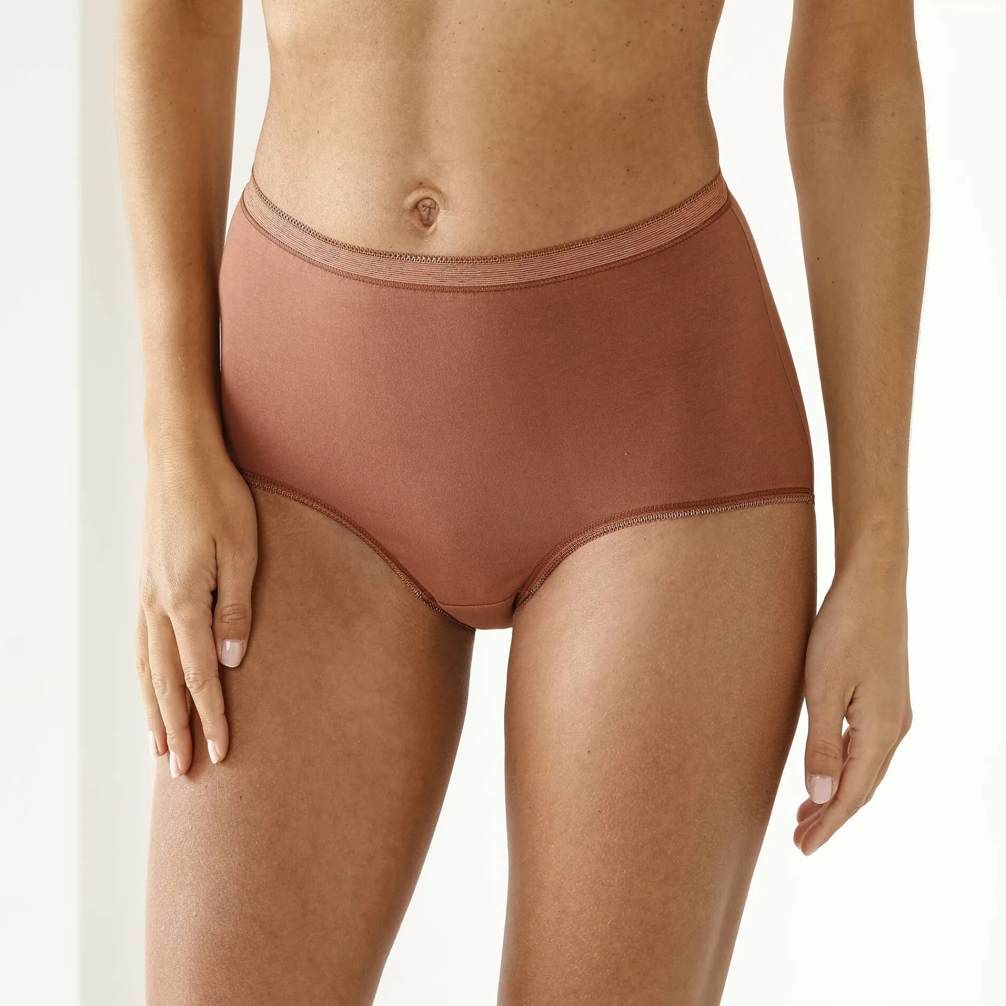 Slip En Shorty<Blancheporte Basic supermaxislip - set van 3 chocolade