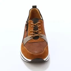 Baskets En Sneakers|Schoenen<Blancheporte Baskets compensées zippées et lacées bruin