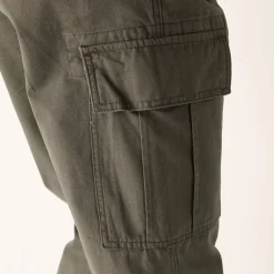 Broek<Blancheporte Battlebroek in katoen kaki
