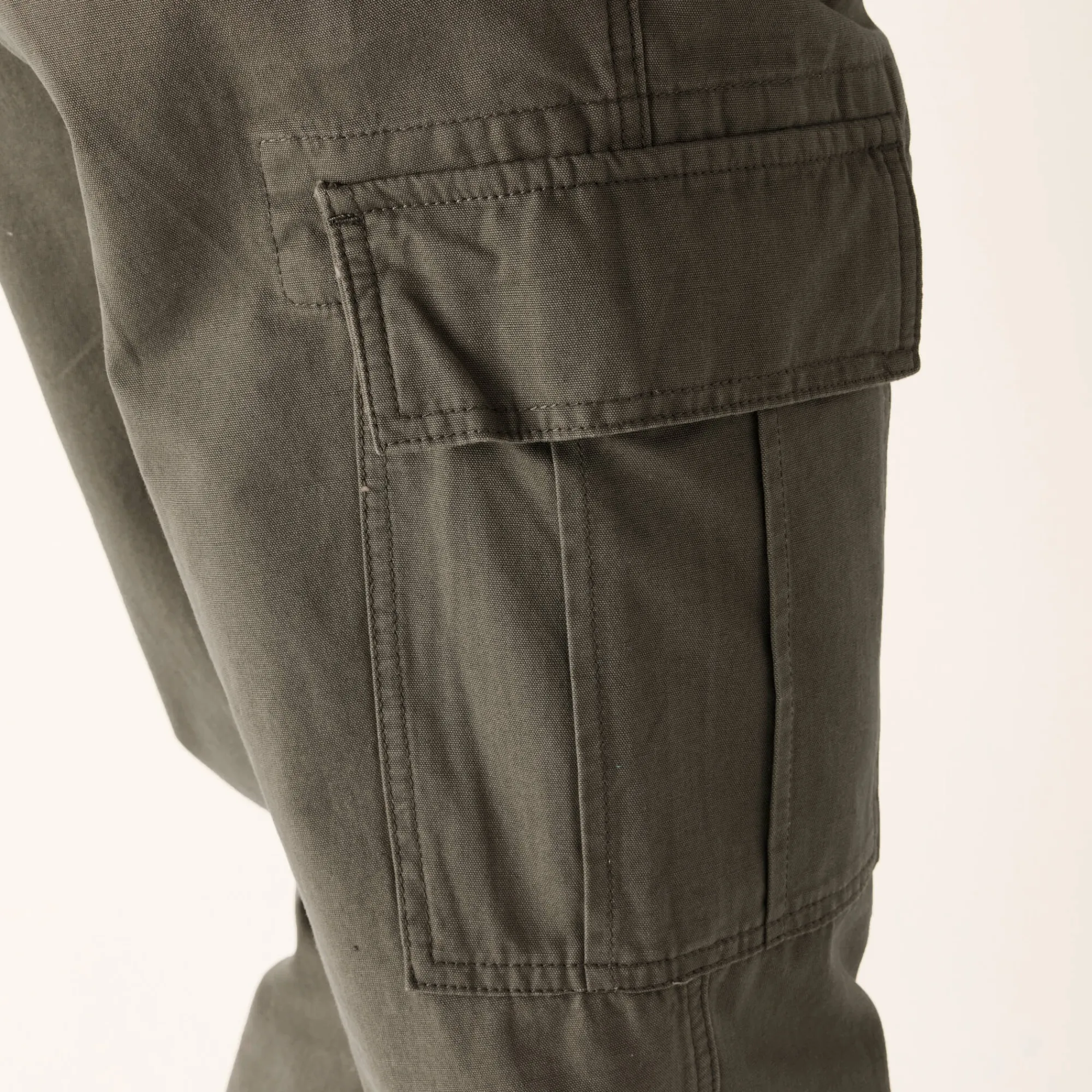 Broek<Blancheporte Battlebroek in katoen kaki