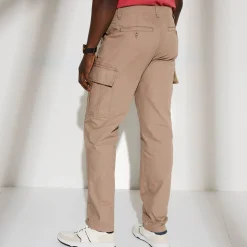 Broek<Blancheporte Battlebroek in katoen zandkleur