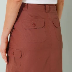 Rok<Blancheporte Battlerok in popeline terracotta