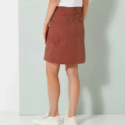 Rok<Blancheporte Battlerok in popeline terracotta