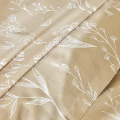 Fantasie Bedlinnen|Dekbedovertrek<Colombine Bedlinnen Alessia in katoen met bloemenprint zandkleur