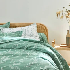 Fantasie Bedlinnen<Colombine Bedlinnen Alessia in katoen met bloemenprint groen