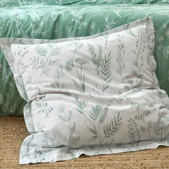 Fantasie Bedlinnen<Colombine Bedlinnen Alessia in katoen met bloemenprint groen